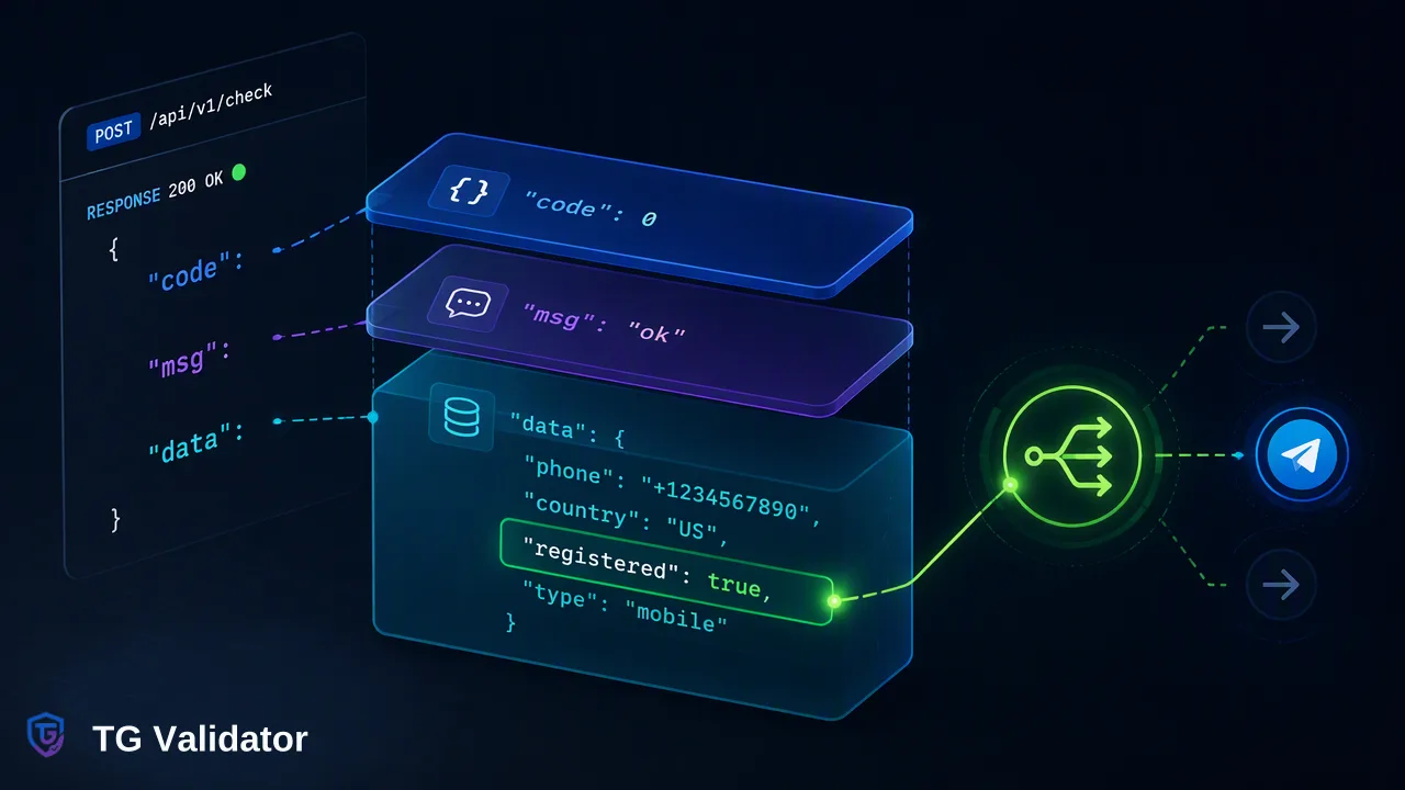TG Validator workflow illustration for Optimizing Lead Routing with Telegram Registration Checks